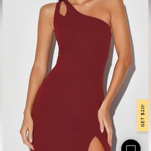 Lulu’s midi burgundy dress, worn once.